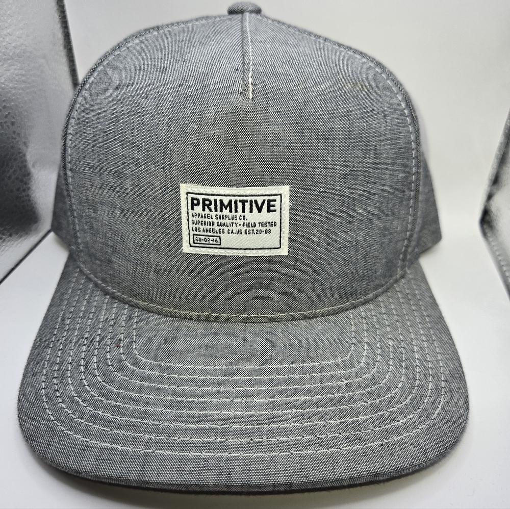 Primitive Apparel Gray Snapback Hat – Rare Sample Edition